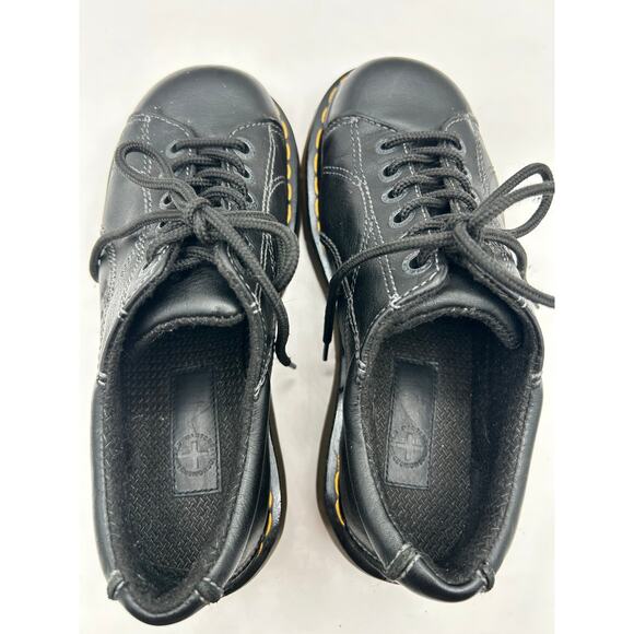RARE DAISY Dr. Martens Chunky Platform Black Leather 12283 Oxford Boot WMS Sz 7 - Picture 11 of 12